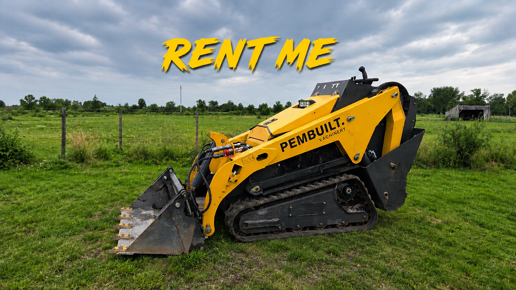 Stand On Skid Steer for Rent (Derette V1000)