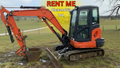 2020 Kubota KX040-4 Mini Excavator Rental – 4-Ton Class (With Thumb/Blade)